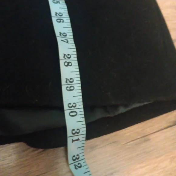 SACHI Black Pea Coat Wool Nylon Cashmere with Fox Fur Collar Button Up - Picture 6 of 8